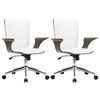 vidaXL Dreh B&uuml;rost&uuml;hle 2 stk. Kunstleder 69 x 61 x 104 cm