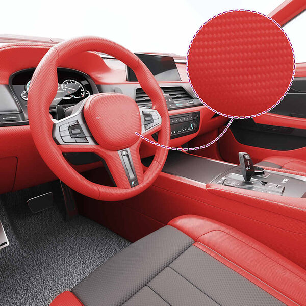 vidaXL Autofolie 4D Rot 100x150 cm