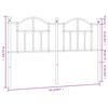 vidaXL Kopfteil Metall Wei&szlig; 150 cm
