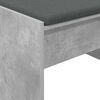 vidaXL Flurbank mit Kissen Beton Grau 63 x 38 x 40 cm