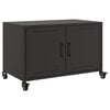 vidaXL TV-Schrank Schwarz 68x39x43,5 cm Stahl