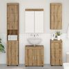 vidaXL Badezimmer-Wandschrank TULUM Artisan-Eiche 37 x 24,5 x 86 cm