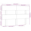 vidaXL Kopfteil Wei&szlig; 164x3x81 cm Massivholz Kiefer