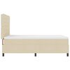 vidaXL Boxspringbett mit Matratze Creme 140 x 190 cm Stoff