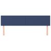 vidaXL Kopfteile Blau 200x5x78/88 cm Stoff