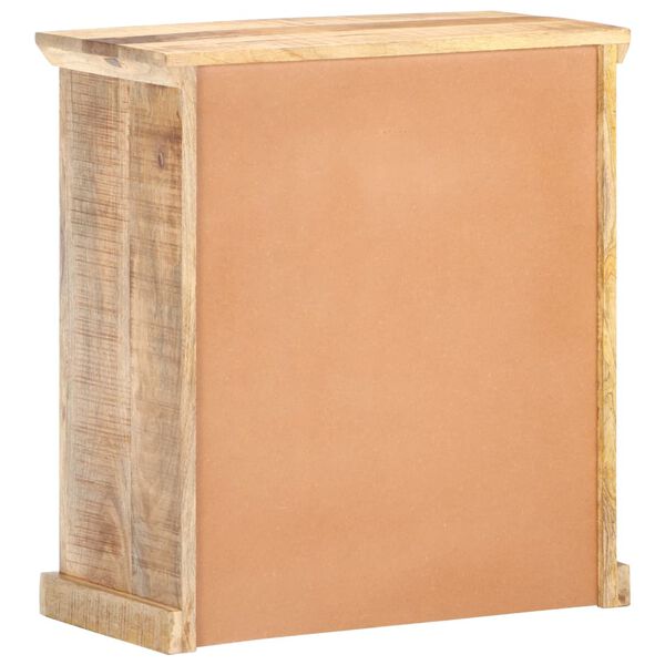 vidaXL Sideboard 65x32x70 cm Mango Massivholz und Naturgeflecht