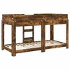 vidaXL Etagenbett f&uuml;r Kinder Ger&auml;ucherte Eiche 100 x 200 cm