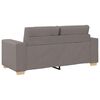 vidaXL Loveseat-Sofa Taupe 140 cm Stoff