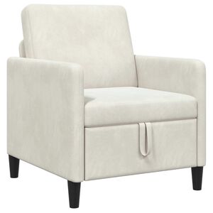 vidaXL Sofa mit Stauraum Creme 72 x 78 x 87 cm Polyester