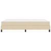 vidaXL Boxspringbett mit Matratze Creme 140 x 190 cm Stoff