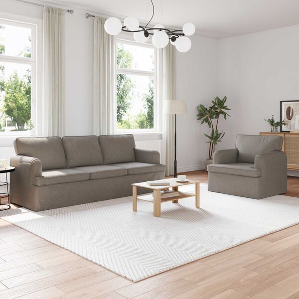 vidaXL Sofa 2 pcs Taupe
