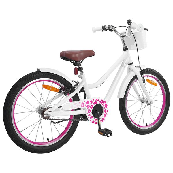 vidaXL Kinderfahrrad 20 Zoll f&uuml;r 6-11 Jahre alt Wei&szlig;