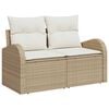 vidaXL Garten-Sofa-Set 8 pcs Beige und Weiß