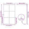 vidaXL Walk-in Duschwand Schwarz 115 x 195 cm Geh&auml;rtetes Glas