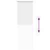 vidaXL Verdunkelungsrollo Wei&szlig; 45x175cm Stoffbreite 40,7 cm Polyester