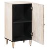 vidaXL Sideboard mit Speicher Wei&szlig; 40 x 33,5 x 75 cm Massivholz Mango