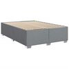 vidaXL Boxspringbett mit Matratze Hellgrau 140x190 cm Stoff