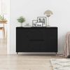 vidaXL Sideboard Schwarze Eiche 101,5 x 35 x 70 cm Holzwerkstoff