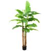 vidaXL K&uuml;nstlicher Bananenbaum mit Topf 300 cm Gr&uuml;n
