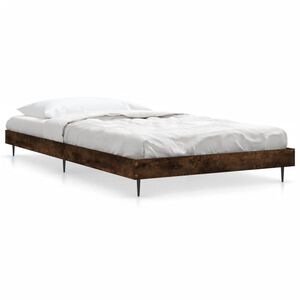 vidaXL Bettgestell ohne Matratze R&auml;uchereiche 90x190 cm Holzwerkstoff