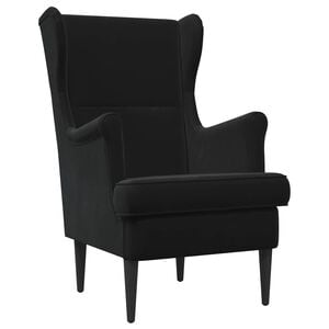 vidaXL Sessel Schwarz Samt