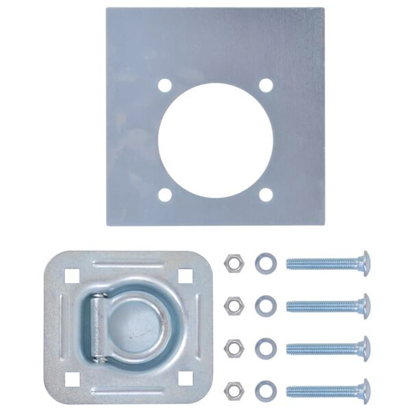 vidaXL Zurr&ouml;sen f&uuml;r Anh&auml;nger 6 Stk. Verzinkter Stahl 2000 kg