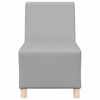 vidaXL Modulares Armfreies Sofa 3 pcs Wolkengrau 55 x 74 x 82 cm Stoff