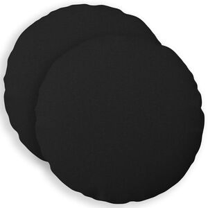 vidaXL Kissenbezug 2 pcs HEERLEN Schwarz &Oslash; 40 cm