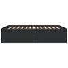 vidaXL Bettgestell Schwarz 160x200 cm Holzwerkstoff