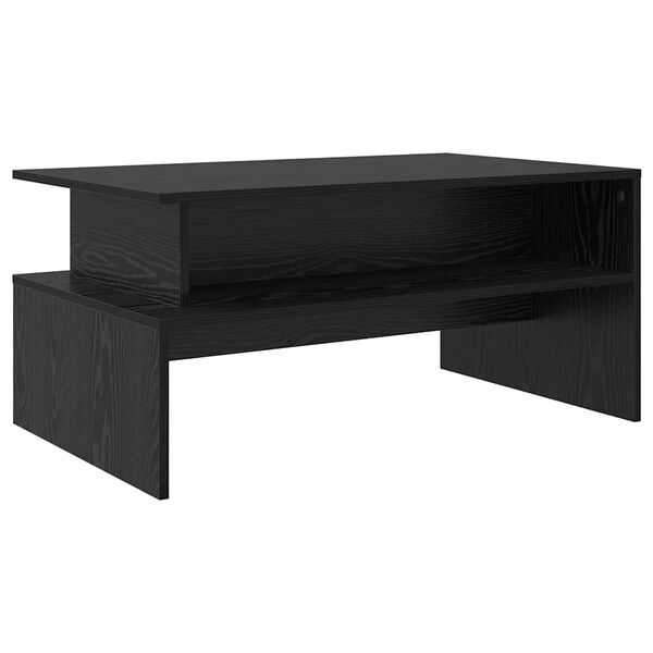 vidaXL Couchtisch Schwarz Eichen-Optik 90 x 55 x 42,5 cm Holzwerkstoff