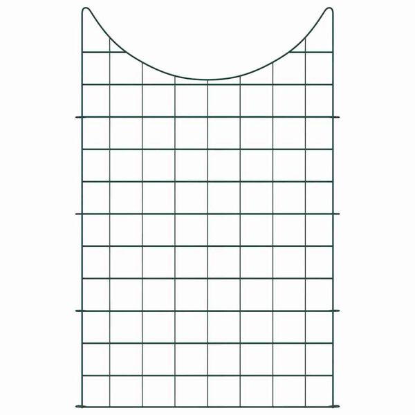vidaXL Teichzaun Set 8 pcs Gr&uuml;n 50 x 80 cm Stahl