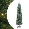 vidaXL K&uuml;nstlicher Weihnachtsbaum mit 300 LEDs mit St&auml;nder Gr&uuml;n 240 cm