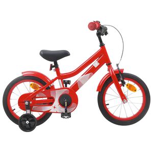 vidaXL Kinderfahrrad 16 Zoll f&uuml;r 4-6 Jahre alt Rot