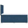 vidaXL Boxspringbett mit Matratze Blau 90x190 cm Stoff