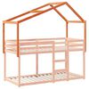 vidaXL Dach für Kinderbett Wachsbraun 213x95,5x144,5 cm Massivholz