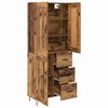 vidaXL Highboard Altholz 69,5 x 34 x 180 cm Holzwerkstoff
