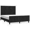 vidaXL Bettgestell ohne Matratze Schwarz 140x200 cm Samt