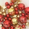 vidaXL Weihnachtskugel-Set 40 pcs Gold und Rot Kunststoff