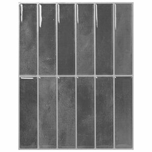 vidaXL Rechteckige Fliese 10 Stk. Grau 29 x 23 x 0,08 cm