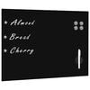 vidaXL Magnettafel Wandmontage Glas 80 x 60 cm