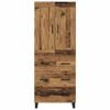 vidaXL Highboard Altholz 69,5 x 34 x 180 cm Holzwerkstoff