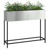 vidaXL Hochbeet Gartenpflanzer Silber 100 x 26 x 82 cm