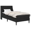 vidaXL Bettgestell mit Matratze Schwarz 90 x 190 cm Samt