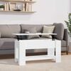 vidaXL Couchtisch Hochglanz-Wei&szlig; 101x49x52 cm Holzwerkstoff