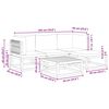 vidaXL 5-tlg. Gartensofa-Set mit Kissen Holz Akazie & Seil