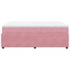 vidaXL Boxspringbett mit Matratze Rosa 160x200 cm Samt