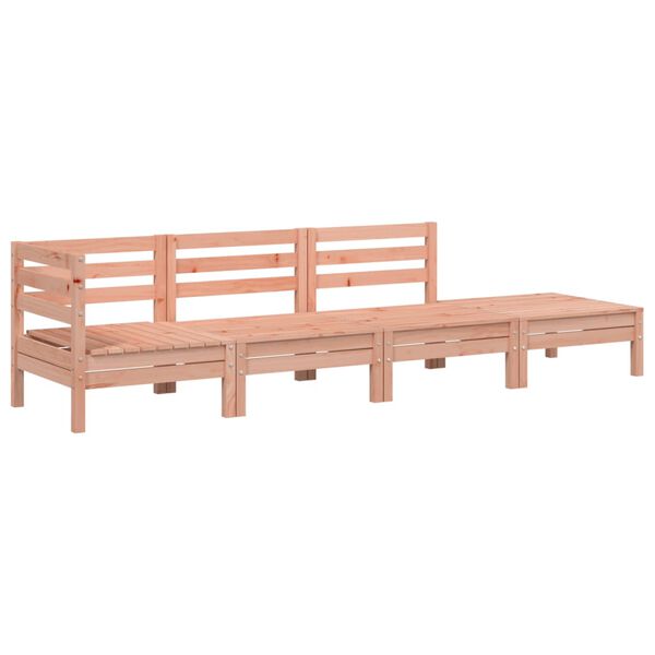 vidaXL Gartensofa 4-Sitzer Massivholz Douglasie