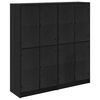 vidaXL Highboard 2 stk. Schwarz Eichen-Optik 68 x 37 x 142 cm