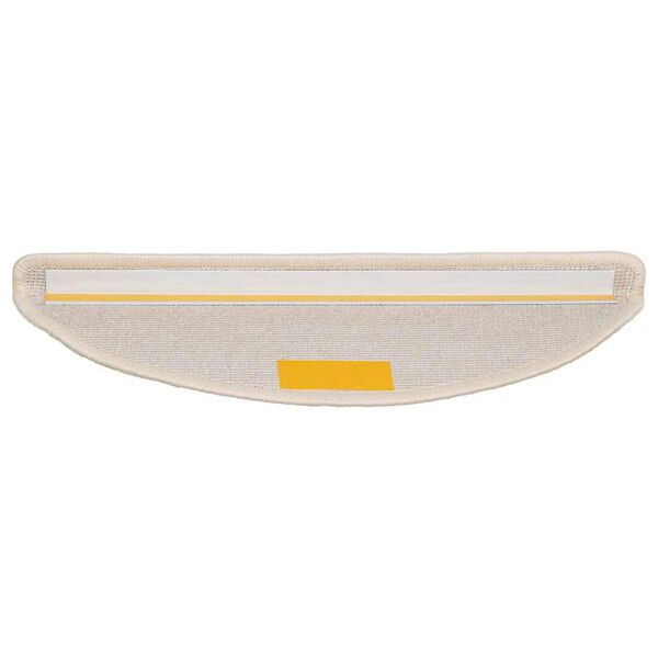 vidaXL Stufenmatten 20 Stk. 56x17x3 cm Wei&szlig; Halbrund