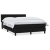 vidaXL Boxspringbett mit Matratze Schwarz 140x210 cm Samt